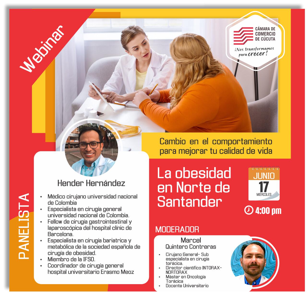 El sobrepeso y la obesidad se han convertido en un problema de salud pública mundial. Se estima que entre el 20% y el 25% de los niños y adolescentes en el mundo sufren este problema. Ambas enfermedades se definen como una acumulación anormal o excesiva de grasa perjudicial para la salud. Acompáñanos este miércoles 17 de junio a las 4:00 pm, junto a nuestro especialista y entérate cómo podríamos cambiar este problema.   Inscripción link: https://bit.ly/2MUDE1S–