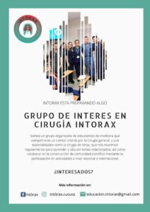 Para todos los estudiantes de la región y el país apasionados por la cirugía de tórax, INTORAX está preparando un espacio muy importante para ustedes. Compartan esta publicación y divulguen esta información con los amantes de la cirugía, pronto iniciaremos con este gran proyecto. #IntoraxEsDesarrolloCientífico #intoraxesacademia #IntoraEsEstudiantes @intorax.cucuta