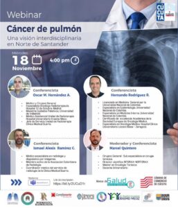 Te invitamos el próximo miércoles 18 de noviembre a las 4:00 p.m. a participar en el webinar: Cancer de Pulmón, una visión interdisciplinaria en Norte de Santander. Inscríbete: <a href="https://bit.ly/2UCuD1r?fbclid=IwAR2UVilCMFBKj8l-ONLfavxCWBsXESXBKQLPn-_TrsYAs7sL6YCzGul_0aI" rel="noreferrer noopener" target="_blank">https://bit.ly/2UCuD1r</a><a href="https://www.facebook.com/hashtag/unanuevahistoria?__eep__=6&__cft__[0]=AZWDAbZGuM_rF0O268qBfhphIWpEHZ6F9ZexzvaOwuOlQyezcA-JtJFnNA8IHwNiptCK6agKtLwsFKIigVRkhjHjvKyeRMtmOD2vCPYP2TwH6mC-CE1eZpA28g1SlnBRWBg5rrL8mo5ZenV_F_5QMTkC&__tn__=*NK-R">#UnaNuevaHistoria</a><a href="https://www.facebook.com/hashtag/camaracucuta?__eep__=6&__cft__[0]=AZWDAbZGuM_rF0O268qBfhphIWpEHZ6F9ZexzvaOwuOlQyezcA-JtJFnNA8IHwNiptCK6agKtLwsFKIigVRkhjHjvKyeRMtmOD2vCPYP2TwH6mC-CE1eZpA28g1SlnBRWBg5rrL8mo5ZenV_F_5QMTkC&__tn__=*NK-R">#CamaraCucuta</a><a href="https://www.facebook.com/hashtag/reactivacioneconomica?__eep__=6&__cft__[0]=AZWDAbZGuM_rF0O268qBfhphIWpEHZ6F9ZexzvaOwuOlQyezcA-JtJFnNA8IHwNiptCK6agKtLwsFKIigVRkhjHjvKyeRMtmOD2vCPYP2TwH6mC-CE1eZpA28g1SlnBRWBg5rrL8mo5ZenV_F_5QMTkC&__tn__=*NK-R">#ReactivacionEconomica</a><a href="https://www.facebook.com/hashtag/acielosabiertos?__eep__=6&__cft__[0]=AZWDAbZGuM_rF0O268qBfhphIWpEHZ6F9ZexzvaOwuOlQyezcA-JtJFnNA8IHwNiptCK6agKtLwsFKIigVRkhjHjvKyeRMtmOD2vCPYP2TwH6mC-CE1eZpA28g1SlnBRWBg5rrL8mo5ZenV_F_5QMTkC&__tn__=*NK-R">#ACielosAbiertos</a>
