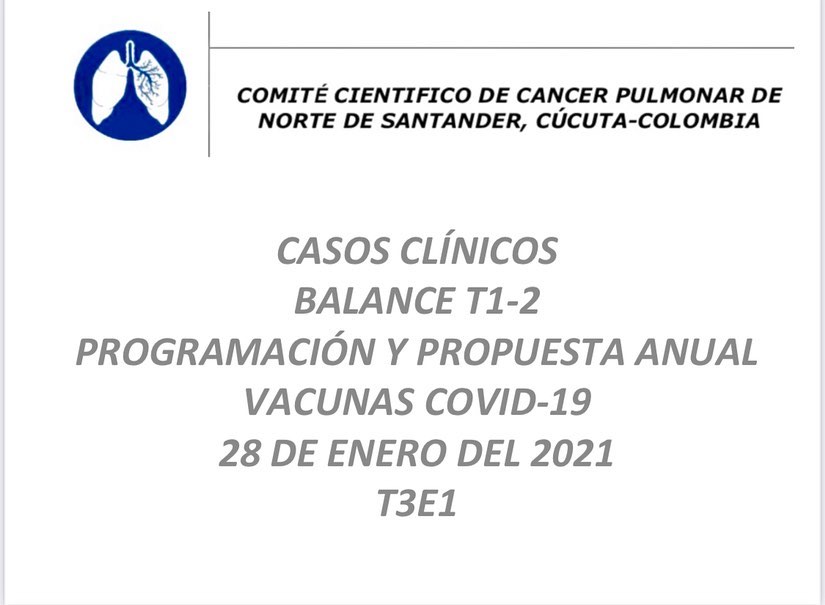 ACTIVADOS EN EL 2021, COMITÉ CIENTÍFICO DE CÁNCER DE PULMÓN DEL NORTE DE SANTANDER(CDCP) T3E1. Comenzamos nuestro tercer año, COMPROMETIDOS! @intorax.cucuta #cancer #cancerpulmonar   #pulmon #medicina  #cirugia #toracoscopia #VATS  #cirugiadeltorax #cirugiadetorax #marcelquintero #intorax  #huem #csj  #csa #cucuta #nortedesantander #turismomedico #cucuta #cucutaeslomio #colombia #cucutaescirugiadeltorax #cucutaescirugiadetorax #vatscucuta