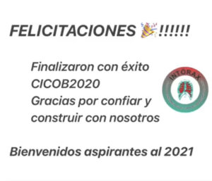 Finalizó el primer CURSO DE CONCEPTOS BASICOS EN PATOLOGÍA TORÁCICA QUIRÚRGICA CICOB2020; gracias a los participantes por su asistencia y felicitaciones por su certificación! Los esperamos en el 2021, no pierdas la oportunidad!!!