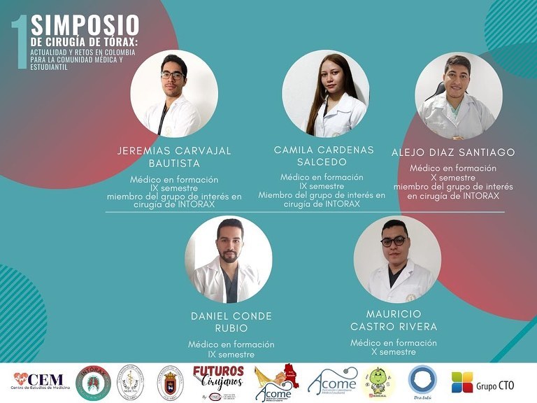Es un placer para nosotros presentarles a los estudiantes que serán ponentes en el Primer simposio de cirugía de tórax: Actualidad y retos en Colombia para la comunidad médica y estudiantil.Que esperas para inscribirte, en la descripion encontrarás el link de inscripción!!! <a href="https://forms.gle/i7ZCssZsaDARrpJJ6?fbclid=IwAR1XXaRHuQGcmBjXXtQcXwXlUKNtInoNk_cbivrLm3gkLi5fqDAaHjXJdfY" rel="noreferrer noopener" target="_blank">https://forms.gle/i7ZCssZsaDARrpJJ6</a>