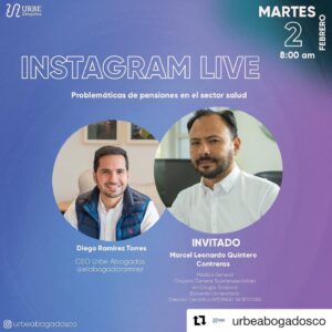 Iniciamos con @quintero.marcel y @elabogadoramirez la segunda etapa de este ciclo de encuentros en pro de los trabajadores de la salud.