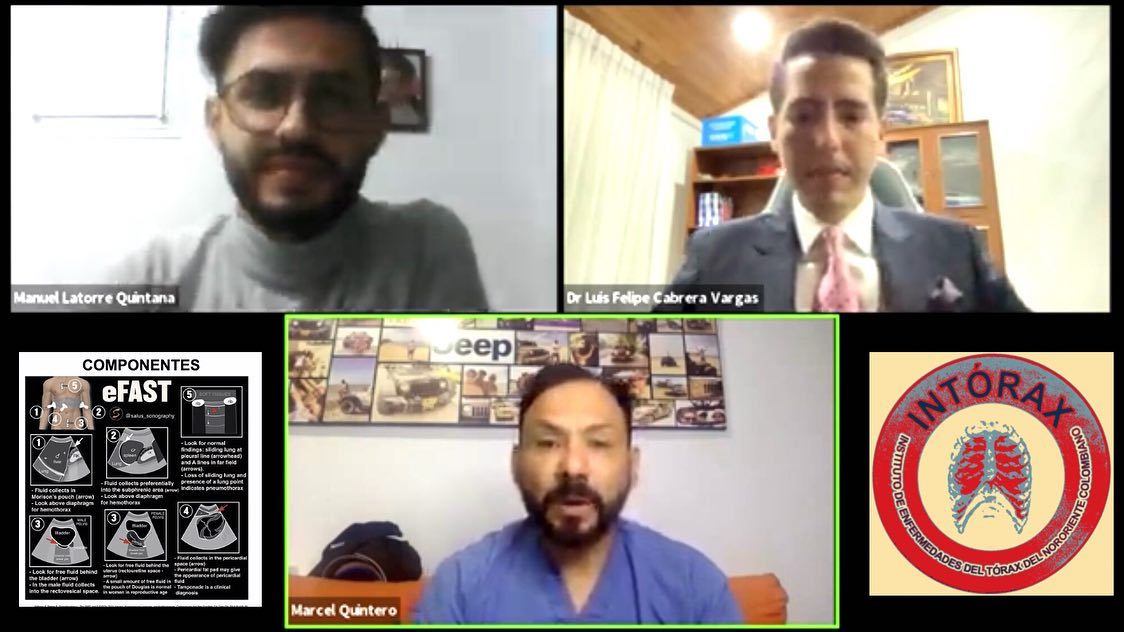 “E-FAST: EL NUEVO FONENDOSCOPIO EN TRAUMA; EL SONIDO PARA LOS OJOS”@intorax.cucuta @ligatrauma.centroandina @ascolcirugia @futuroscirascol @luisfecabrerav