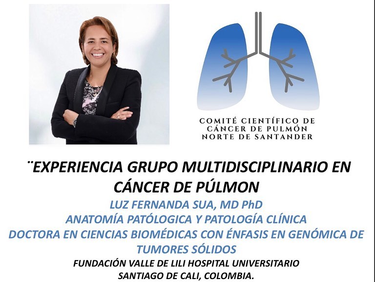 COMITÉ DEPARTAMENTAL DE CÁNCER DE PULMÓN(CDCP), NORTE DE SANTANDER, COLOMBIA. “EXPERIENCIA GRUPO MULTIDISCIPLINARIO EN CÁNCER DE PULMÓN” por Luz Fernanda Sua, MD PhD Patóloga y Doctora en Ciencias Biomédicas con énfasis en Genómica de Tumores Sólidos.27/05/2021 TEMPORADA 3 EPISODIO 5 (T3E5) @intorax.cucuta @oscar.oncologia81 @ricardoplazp @rodriguezradiologos @dr_joseluisrodriguez @ralph_8608 @cbsunipamplona @hmanosalvaradiology @nestor.col @luzsuavillegas4
