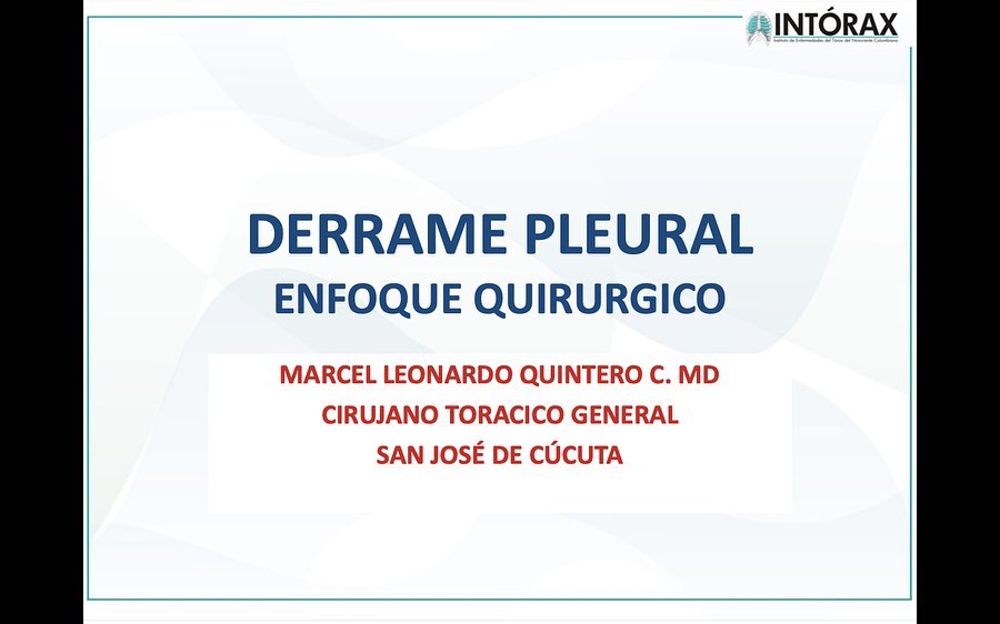 CLASE: “DERRAME PLEURAL, ENFOQUE QUIRÚRGICO” 8 de Noviembre 2021.Cierre Módulo Cirugía del Tórax Universidad de Pamplona.Estudiantes VIII Semestre, Médicos Internos HUEM. @intorax.cucuta @unipamplona @departamentodemedicina @hospitalerasmomeoz