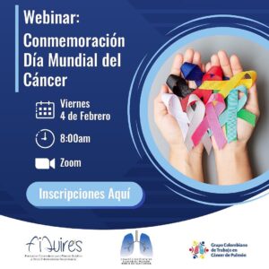La fundación FIQUIRES y el Grupo Colombiano de Trabajo en Cancer Pulmonar va a realizar un webinar Para conmemorar el Día Mundial del Cáncer, dirigido a los pacientes y su familia; con la participación del Ministerio de Salud, el Instituto de Evaluación Tecnológica en Salud IETS y el COMITÉ DEL CÁNCER PULMONAR DEL NORTE DE SANTANDER (CDCP) @supulmon @fiquires @ministeriodesaludcolombia @intorax.cucuta <a href="https://www.facebook.com/hashtag/fiquires?__eep__=6&__cft__[0]=AZXknLsKw77e2WIbhnaVfq3D4Gg2N7i10z78PhV3_qfQ0-HE22tri6QY56xAPSLd-xBmYMb_aqVwuthGhFxAoE9LN6T7q6MprfVlAP_oMSe0CUUgiudstFmYVe0LIzpRjg1PMPcLqFgkhXh8DSWlh25B&__tn__=*NK-R">#FIQUIRES</a><a href="https://www.facebook.com/hashtag/diamundialdelcancer?__eep__=6&__cft__[0]=AZXknLsKw77e2WIbhnaVfq3D4Gg2N7i10z78PhV3_qfQ0-HE22tri6QY56xAPSLd-xBmYMb_aqVwuthGhFxAoE9LN6T7q6MprfVlAP_oMSe0CUUgiudstFmYVe0LIzpRjg1PMPcLqFgkhXh8DSWlh25B&__tn__=*NK-R">#DiaMundialDelCancer</a><a href="https://www.facebook.com/hashtag/cancer?__eep__=6&__cft__[0]=AZXknLsKw77e2WIbhnaVfq3D4Gg2N7i10z78PhV3_qfQ0-HE22tri6QY56xAPSLd-xBmYMb_aqVwuthGhFxAoE9LN6T7q6MprfVlAP_oMSe0CUUgiudstFmYVe0LIzpRjg1PMPcLqFgkhXh8DSWlh25B&__tn__=*NK-R">#Cancer</a><a href="https://www.facebook.com/hashtag/c%C3%A1ncer?__eep__=6&__cft__[0]=AZXknLsKw77e2WIbhnaVfq3D4Gg2N7i10z78PhV3_qfQ0-HE22tri6QY56xAPSLd-xBmYMb_aqVwuthGhFxAoE9LN6T7q6MprfVlAP_oMSe0CUUgiudstFmYVe0LIzpRjg1PMPcLqFgkhXh8DSWlh25B&__tn__=*NK-R">#Cáncer</a><a href="https://www.facebook.com/hashtag/c%C3%A1ncerdepulm%C3%B3n?__eep__=6&__cft__[0]=AZXknLsKw77e2WIbhnaVfq3D4Gg2N7i10z78PhV3_qfQ0-HE22tri6QY56xAPSLd-xBmYMb_aqVwuthGhFxAoE9LN6T7q6MprfVlAP_oMSe0CUUgiudstFmYVe0LIzpRjg1PMPcLqFgkhXh8DSWlh25B&__tn__=*NK-R">#CáncerDePulmón</a><a href="https://www.facebook.com/hashtag/saludparatodos?__eep__=6&__cft__[0]=AZXknLsKw77e2WIbhnaVfq3D4Gg2N7i10z78PhV3_qfQ0-HE22tri6QY56xAPSLd-xBmYMb_aqVwuthGhFxAoE9LN6T7q6MprfVlAP_oMSe0CUUgiudstFmYVe0LIzpRjg1PMPcLqFgkhXh8DSWlh25B&__tn__=*NK-R">#SaludParaTodos</a><a href="https://www.facebook.com/hashtag/enfermedadespulmonares?__eep__=6&__cft__[0]=AZXknLsKw77e2WIbhnaVfq3D4Gg2N7i10z78PhV3_qfQ0-HE22tri6QY56xAPSLd-xBmYMb_aqVwuthGhFxAoE9LN6T7q6MprfVlAP_oMSe0CUUgiudstFmYVe0LIzpRjg1PMPcLqFgkhXh8DSWlh25B&__tn__=*NK-R">#EnfermedadesPulmonares</a><a href="https://www.facebook.com/hashtag/pulmones?__eep__=6&__cft__[0]=AZXknLsKw77e2WIbhnaVfq3D4Gg2N7i10z78PhV3_qfQ0-HE22tri6QY56xAPSLd-xBmYMb_aqVwuthGhFxAoE9LN6T7q6MprfVlAP_oMSe0CUUgiudstFmYVe0LIzpRjg1PMPcLqFgkhXh8DSWlh25B&__tn__=*NK-R">#Pulmones</a><a href="https://www.facebook.com/hashtag/enfermedadesrespiratorias?__eep__=6&__cft__[0]=AZXknLsKw77e2WIbhnaVfq3D4Gg2N7i10z78PhV3_qfQ0-HE22tri6QY56xAPSLd-xBmYMb_aqVwuthGhFxAoE9LN6T7q6MprfVlAP_oMSe0CUUgiudstFmYVe0LIzpRjg1PMPcLqFgkhXh8DSWlh25B&__tn__=*NK-R">#EnfermedadesRespiratorias</a><a href="https://www.facebook.com/hashtag/enfermedadescronicas?__eep__=6&__cft__[0]=AZXknLsKw77e2WIbhnaVfq3D4Gg2N7i10z78PhV3_qfQ0-HE22tri6QY56xAPSLd-xBmYMb_aqVwuthGhFxAoE9LN6T7q6MprfVlAP_oMSe0CUUgiudstFmYVe0LIzpRjg1PMPcLqFgkhXh8DSWlh25B&__tn__=*NK-R">#EnfermedadesCronicas</a><a href="https://www.facebook.com/hashtag/webinar?__eep__=6&__cft__[0]=AZXknLsKw77e2WIbhnaVfq3D4Gg2N7i10z78PhV3_qfQ0-HE22tri6QY56xAPSLd-xBmYMb_aqVwuthGhFxAoE9LN6T7q6MprfVlAP_oMSe0CUUgiudstFmYVe0LIzpRjg1PMPcLqFgkhXh8DSWlh25B&__tn__=*NK-R">#Webinar</a><a href="https://www.facebook.com/hashtag/webinargratis?__eep__=6&__cft__[0]=AZXknLsKw77e2WIbhnaVfq3D4Gg2N7i10z78PhV3_qfQ0-HE22tri6QY56xAPSLd-xBmYMb_aqVwuthGhFxAoE9LN6T7q6MprfVlAP_oMSe0CUUgiudstFmYVe0LIzpRjg1PMPcLqFgkhXh8DSWlh25B&__tn__=*NK-R">#WebinarGratis</a>