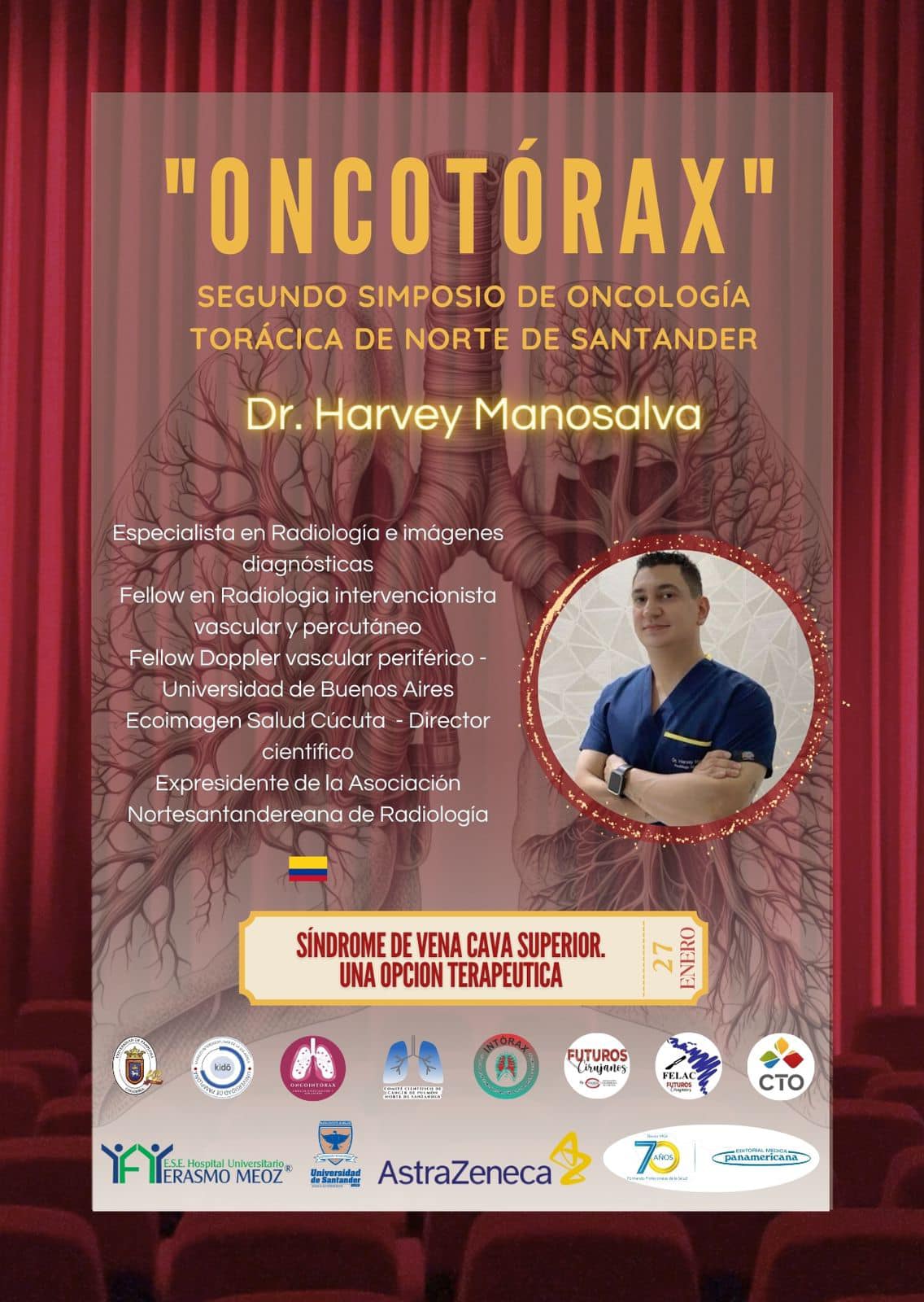 Bienvenidos todos! Es un honor tener al Dr. Harvey Manosalva con nosotros, un distinguido Especialista en Radiología e Imágenes Diagnósticas, así como Fellow en Radiología Intervencionista Vascular y Percutáneo, y Fellow en Doppler Vascular Periférico de la Universidad de Buenos Aires.
