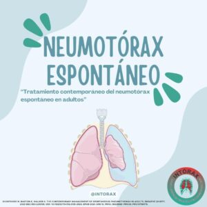 En nuestra píldora  de la semana: Hablamos sobre el neumotorax espontáneo su manejo y cómo prevenir recurrencias; artículo completo en: DOI: 10.1183/20734735.0135-2023. EPUB 2024 JAN 16. PMID: 38229681; PMCID: PMC10790175.
